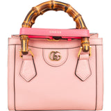 Gucci Pink Leather Diana Small Tote Handbag
