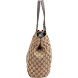 Gucci Monogram GG Canvas New Britt Web Hobo Shoulder Bag
