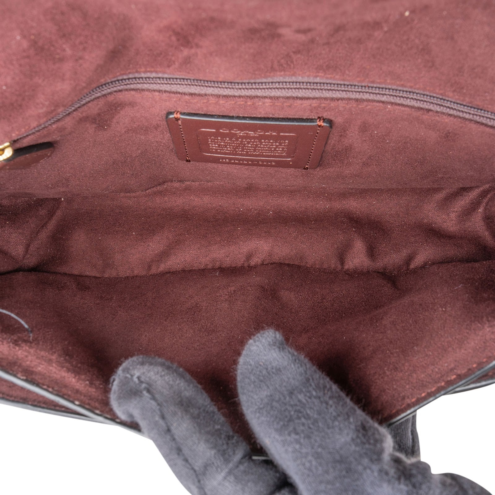[🔄️B07 / F42] Coach Monogram Alie Signature Canvas Rivets Crossbody Bag - vintageandkickz