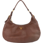 Prada Vitello Daino Hobo Shoulder Bag - vintageandkickz