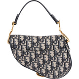 Christian Dior Oblique Trotter Monogram Canvas Mini Saddle Shoulder Bag