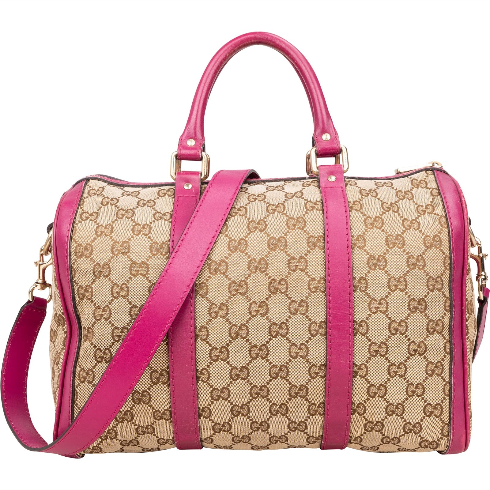 Gucci Monogram GG Boston Handbag - vintageandkickz