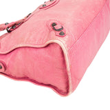 Balenciaga Pink Leather Classic City Handbag