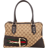 Gucci Monogram GG Canvas Horsebit Handbag