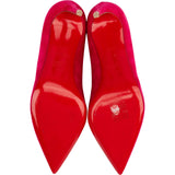 Christian Louboutin Fuchsia Velours Suede Leather Kate 85 Pumps Shoes (35,5)