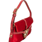 Gucci Satin Crystal GG Micro Flap Bag Handbag