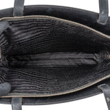 Prada Black Vitello Box Leather Handbag