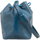Louis Vuitton Blue Epi Leather Sac Noé Petit Shoulder Bag