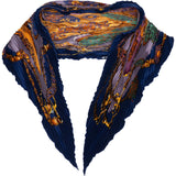Hermès Astres Et Soleils Plissé Tuch Scarf