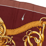 Hermès Mors et Gourmettes Silk Carre 90 Scarf Tuch