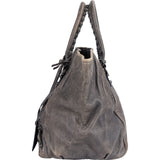 Balenciaga Grey Leather Sunday Tote Handbag