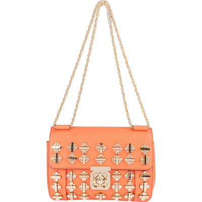 Chloé Embellished Leather Porte Epaule Swarovski Shoulder Crossbody Bag - vintageandkickz