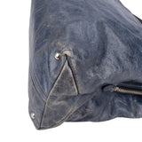 Miu Miu Bluelette Vitello Shine Leather Tote Handbag