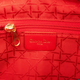 Christian Dior Quilted Nylon Cannage Lady Dior Handbag