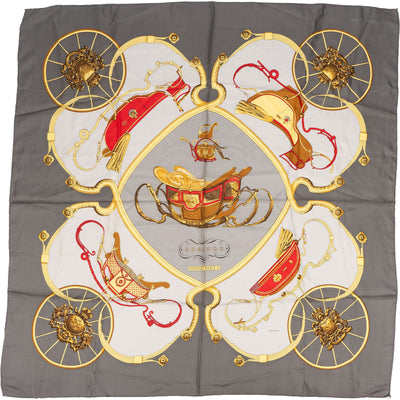 Hermès Springs Silk Carre 90 Scarf Tuch