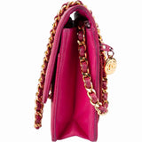 Chanel Caviar Leather Timeless CC Vintage Wallet on Chain Crossbody Bag