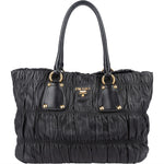 [🔄️B11 / F14] Prada Nappa Leather Gauffre Tote Handbag - vintageandkickz