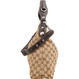 Gucci Monogram GG Canvas Horsebit Hobo Shoulder Bag