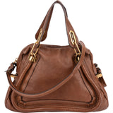 Chloé Brown Leather Paraty Handbag