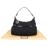 Fendi Monogram Zucca Canvas Chef Hobo Shoulder Bag - vintageandkickz