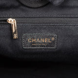 Chanel Bleu Tweed Deauville Tote Shoulder Bag