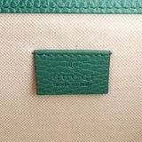 Gucci Grained Green Leather Dionysus Crystal Small Crossbody Bag