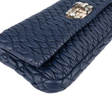 Miu Miu Matelassé Nappa Leather Crystal Pochette Shoulder Bag