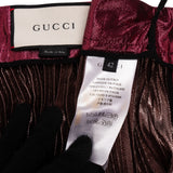Gucci Metallic Plissee Silk Skirt (IT42)