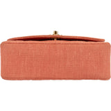Chanel Quilted Cotton Small Diana 24K Gold Single Flap Crossbody Bag