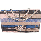 Chanel Quilted Cotton Single Flap Shoulder Bag