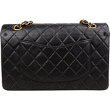 Chanel Quilted Lambskin Medium 24K Gold Double Flap Shoulder Bag