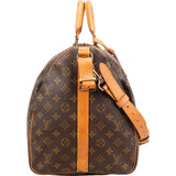 Louis Vuitton Monogram Canvas Keepall 55 Bandoulière Travel Bag