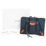 Balenciaga Perforated Tricolor Port Feuille City Pouch