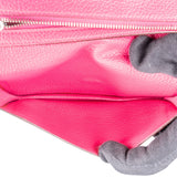 Hermès Pink Ostrich Béarn Wallet