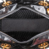 Christian Dior Quilted Patent Leather Lady Dior Handbag - vintageandkickz