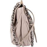 Miu Miu Grey Matelassé Nappa Leather Coffer Crossbody Bag