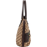 Gucci Monogram GG Canvas Horsebit Tote Shoulder Bag