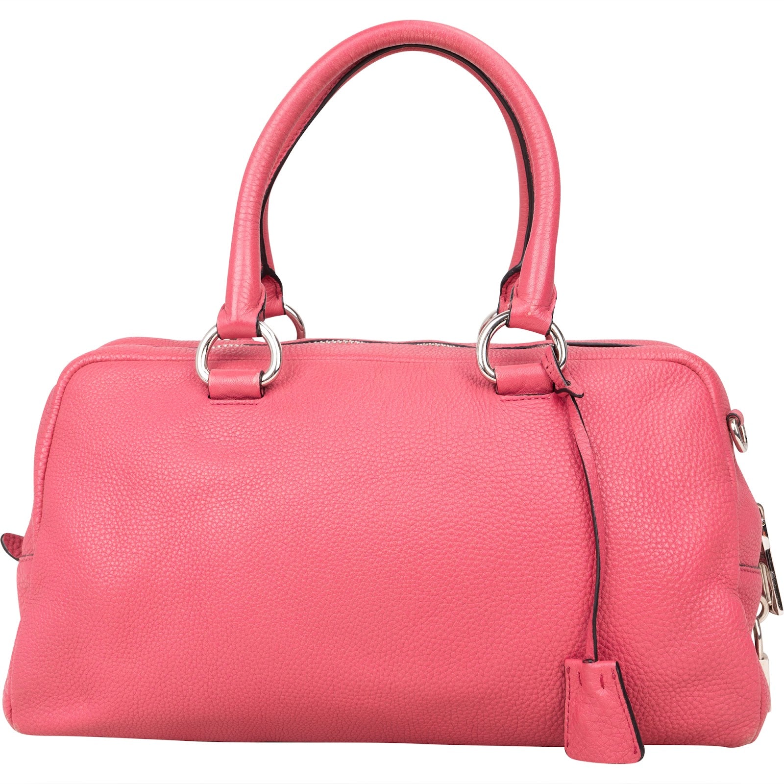 [🔄️B14 / F37] Prada Vitello Daino Bauletto Bag Handbag - vintageandkickz