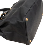 Prada Black Vitello Daino Leather Tote Handbag