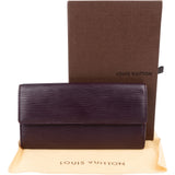 Louis Vuitton Purple Epi Leather Sarah Wallet