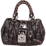 Miu Miu Matelassé Leather Coffer Handbag