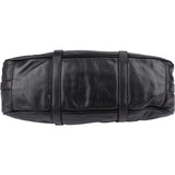Prada Black Soft Calfskin Buckle Satchel Handbag