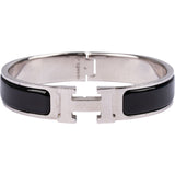 Hermès Silver Tone Clic Clac H Bracelet