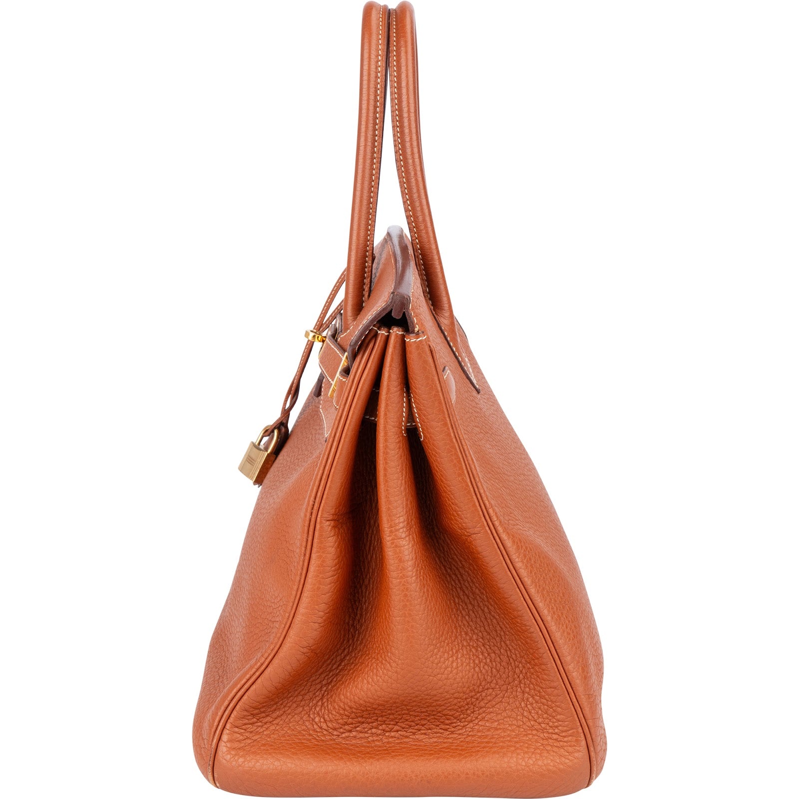 Hermès Brun Fjord Leather Birkin 35 Handbag xx leder - vintageandkickz