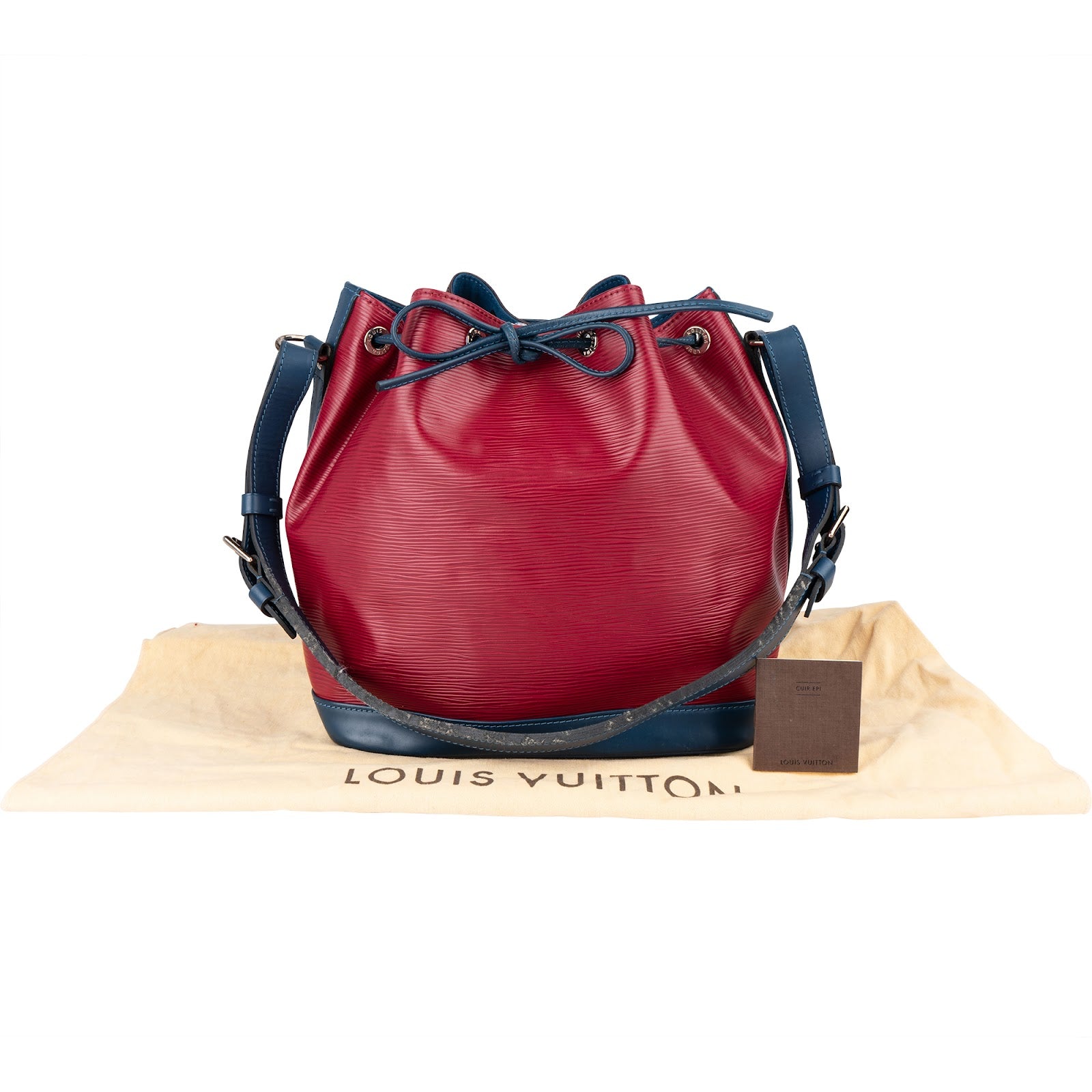 Louis Vuitton Bicolor Epi Leather NM Sac Noe Shoulder Bag - vintageandkickz