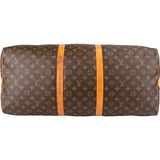Louis Vuitton Monogram Canvas Keepall 60 Bandoulière Travel Bag