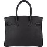 Hermès Noir Togo Leather Gold Birkin 30 Handbag (2015)