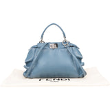 Fendi Leather Small Peekaboo Wave Handbag