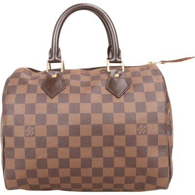 Louis Vuitton Monogram Damier Ebene Speedy 25 Handbag