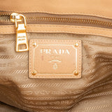 Prada Beige Deerskin Leather Cervo Vitello Daino Top Handle Hobo Handbag